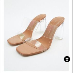 NWT Zara Vinyl Sandals